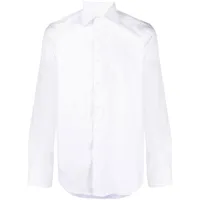 canali chemise cintrée à boutonnière - blanc