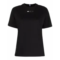 mcq t-shirt à logo imprimé - noir