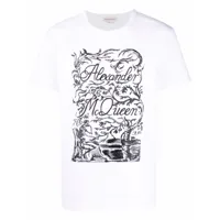 alexander mcqueen t-shirt à logo imprimé - blanc