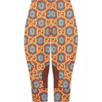 gucci pantalon kaleidoscope en toile gg supreme - orange