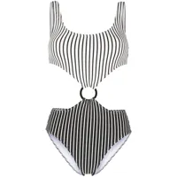 solid & striped maillot de bain the bailey à découpe - noir