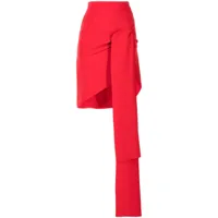 maticevski jupe crayon à détail noué - rouge
