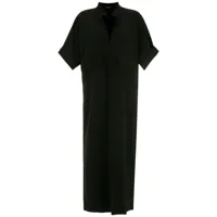 olympiah robe-chemise à col fendu - noir