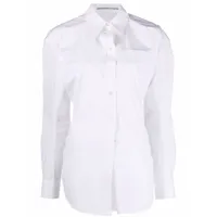 alexander wang chemise en coton à manches longues - blanc