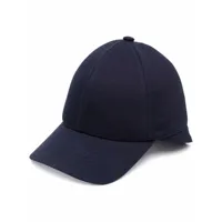 courrèges casquette à logo brodé - bleu