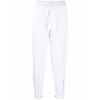 lorena antoniazzi pantalon de jogging à bandes contrastantes - blanc