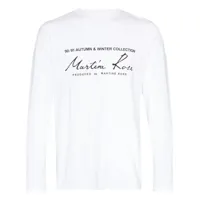 martine rose t-shirt à logo imprimé - blanc