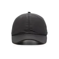 zegna casquette à plaque logo - noir