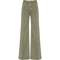paige pantalon brooklyn à coupe ample - vert