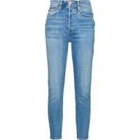 re/done jean skinny 90s à taille haute - bleu