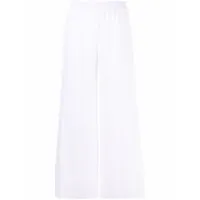 fabiana filippi pantalon ample à taille élastiquée - blanc