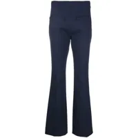 courrèges pantalon à taille haute - bleu