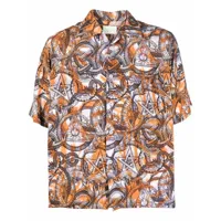aries chemise à imprimé graphique - orange