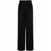 hermès pre-owned pantalon droit à taille haute (années 1990) - noir