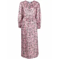 patou robe-chemise longue imprimée - rose