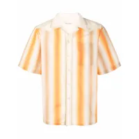 wales bonner chemise à rayures - orange