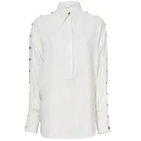 proenza schouler chemise marocaine en soie - blanc