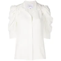frame chemise gillian à fronces - blanc