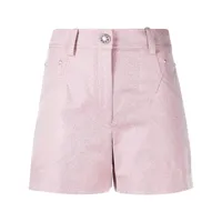 shiatzy chen short en jean à paillettes - rose