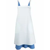 sunnei robe-nuisette à design superposé - bleu