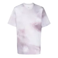 oamc t-shirt à imprimé tie dye - violet