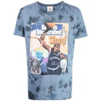 alchemist t-shirt à imprimé graphique tie dye - bleu