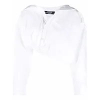 jacquemus blouse la chemise mejean - blanc