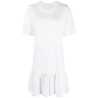 see by chloé robe à broderie anglaise - blanc