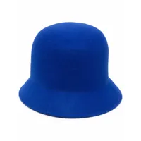 nina ricci chapeau à bord incurvé - bleu