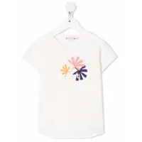 bonpoint t-shirt en coton à logo imprimé - blanc