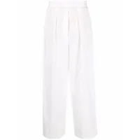 brunello cucinelli pantalon à coupe ample - blanc