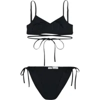balenciaga bikini à design à nouer - noir
