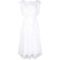 toteme robe mi-longue à design asymétrique - blanc