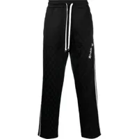 john richmond x playboy pantalon de jogging à logo imprimé - noir