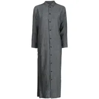 toogood robe-chemise en lin - gris