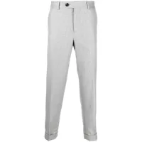 brunello cucinelli pantalon de costume en laine - gris