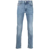 tommy hilfiger jean skinny à taille haute - bleu