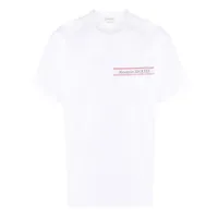 alexander mcqueen t-shirt à patch logo - blanc
