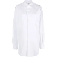 maison margiela chemise mi-longue en popeline - blanc