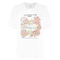 re/done t-shirt 90s easy à imprimé graphique - blanc