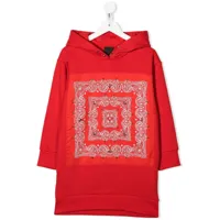 givenchy kids robe-sweat à manches longues - rouge