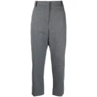 marni pantalon de tailleur à coupe courte - gris