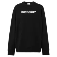 burberry sweat à logo imprimé - noir