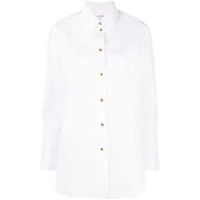 filippa k chemise joelle en coton biologique à manches longues - blanc