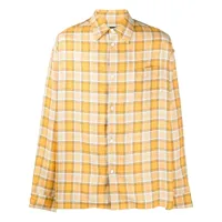 undercover chemise en flanelle à carreaux - jaune