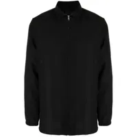 givenchy chemise en laine mélangée à fermeture zippée - noir