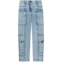 proenza schouler white label jean droit à taille haute - bleu
