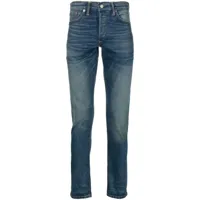 ralph lauren rrl jean slim à coupe cinq poches - bleu