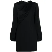 stella mccartney robe courte à design drapé - noir