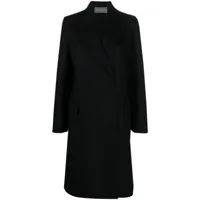 alberta ferretti manteau à simple boutonnage - noir